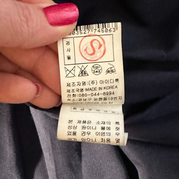 Women's S Reneevon Korea Version Fashion Dress Full Button Up Navy Circle Print - Picture 9 of 10